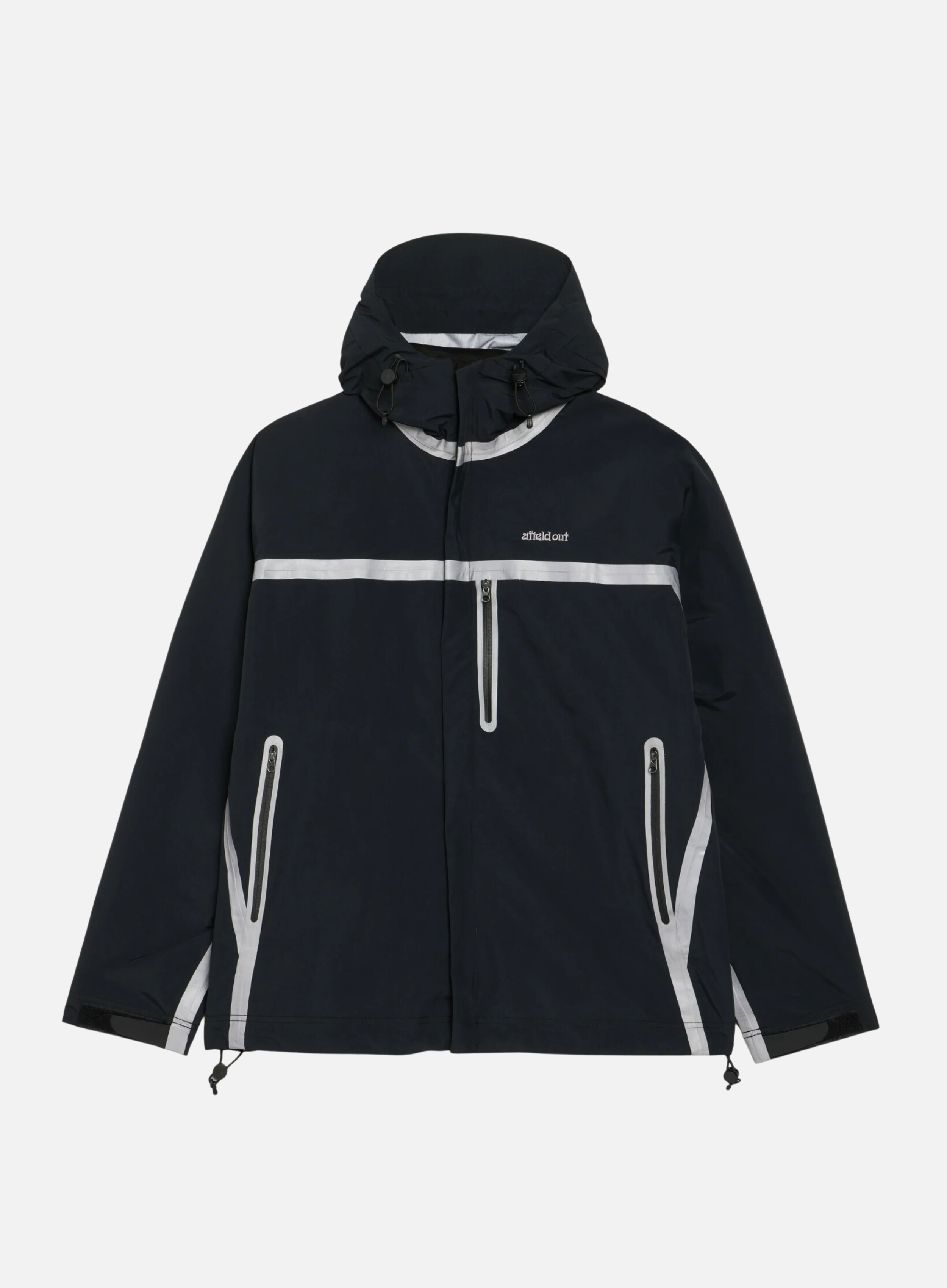 Afield Out Black Glacier Shell Jacket — Cafeteria Media